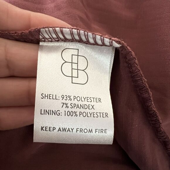 Baltic Born Maxi Dress Large Andi Ribbed Velvet Wrap Short Sleeve Dark Rose - Picture 8 of 11